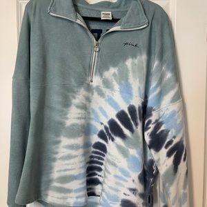 Pink Varsity Half Zip